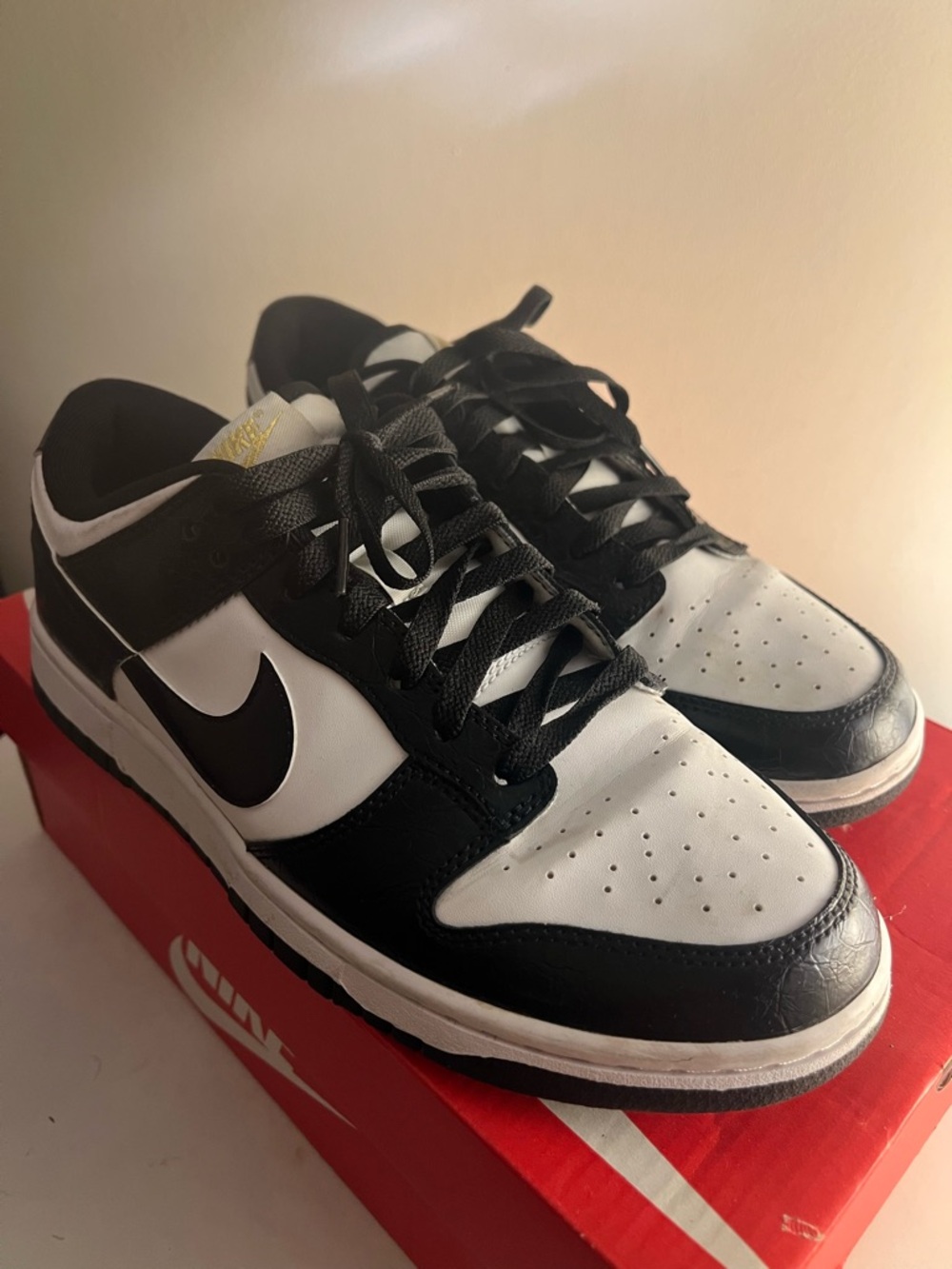 Nike Men’s Black and White Low-Top Sneakers